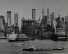 Blick Uber den Hudson River auf Manhattan, 1968